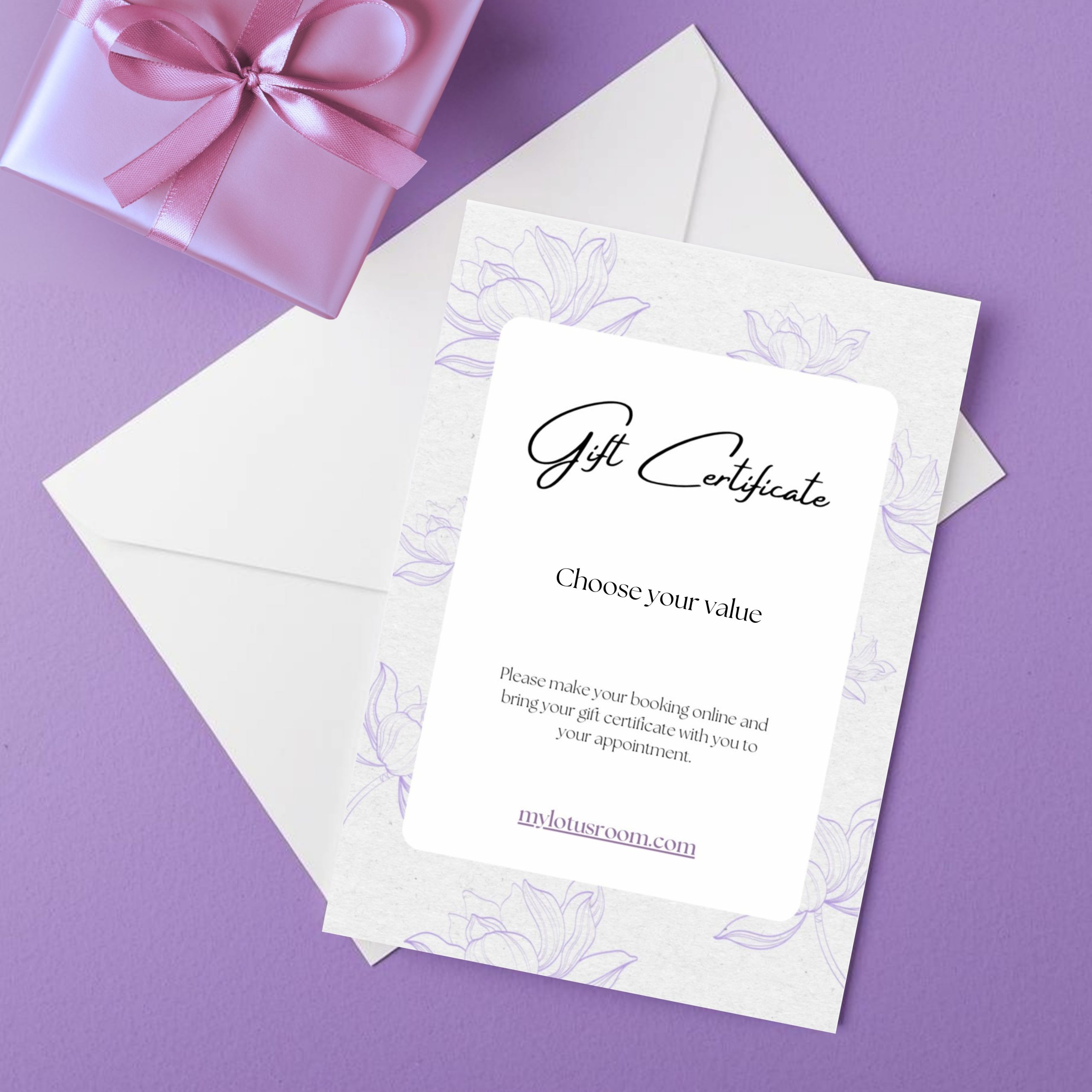 The Lotus Room Gift Certificate